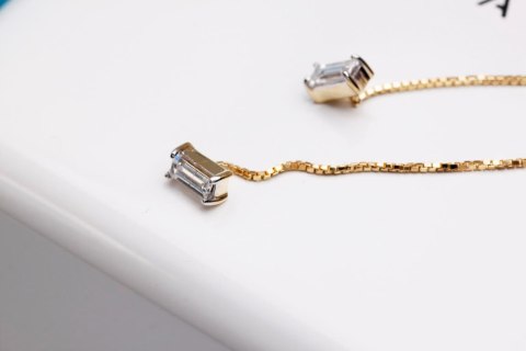 Złote kolczyki KYD0006 - Diament Złote kolczyki KYD0006 - Diament