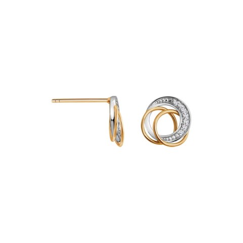 Złote kolczyki KZD20284 - Diament Złote kolczyki KZD20284 - Diament