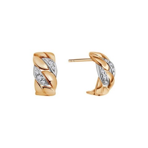 Złote kolczyki KZD20286 - Diament Złote kolczyki KZD20286 - Diament