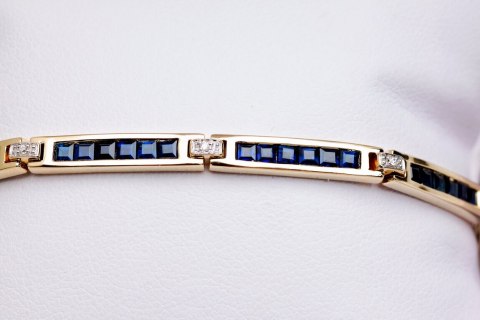 Złota bransoleta BZD4585 - Diament Złota bransoleta BZD4585 - Diament