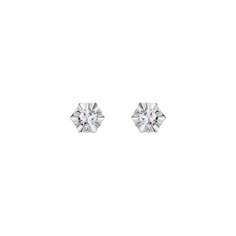 Złote kolczyki KZD6676 - Diament Złote kolczyki KZD6676 - Diament