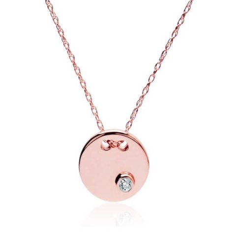 Złoty naszyjnik NRD4206 - Diament Złoty naszyjnik NRD4206 - Diament