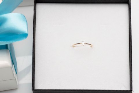 Złoty pierścionek PZD2700 - Diament Złoty pierścionek PZD2700 - Diament
